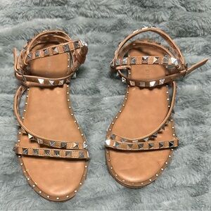 Tan studded madden girl sandals.